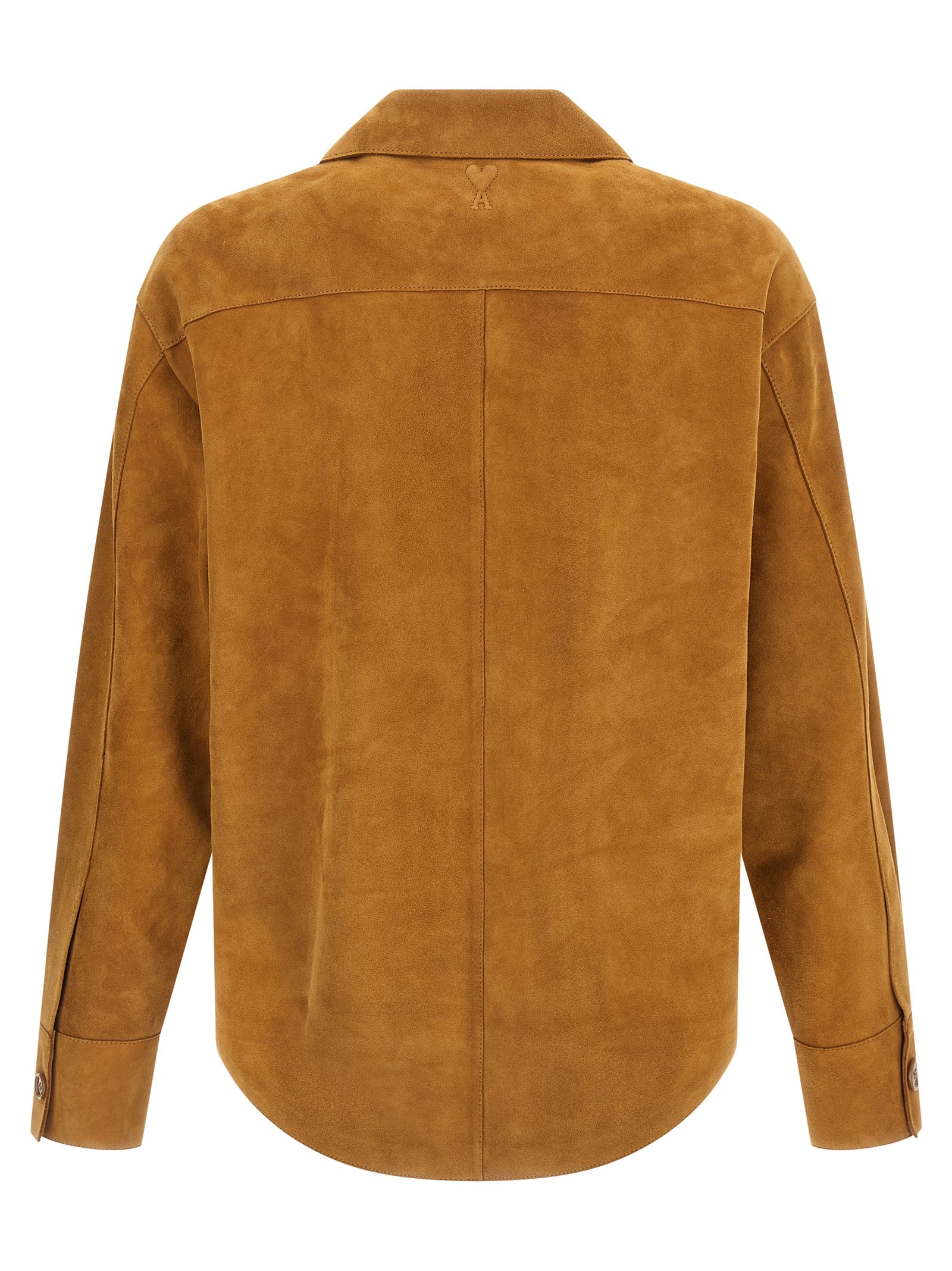Ami Paris Braune Lammlederjacke
