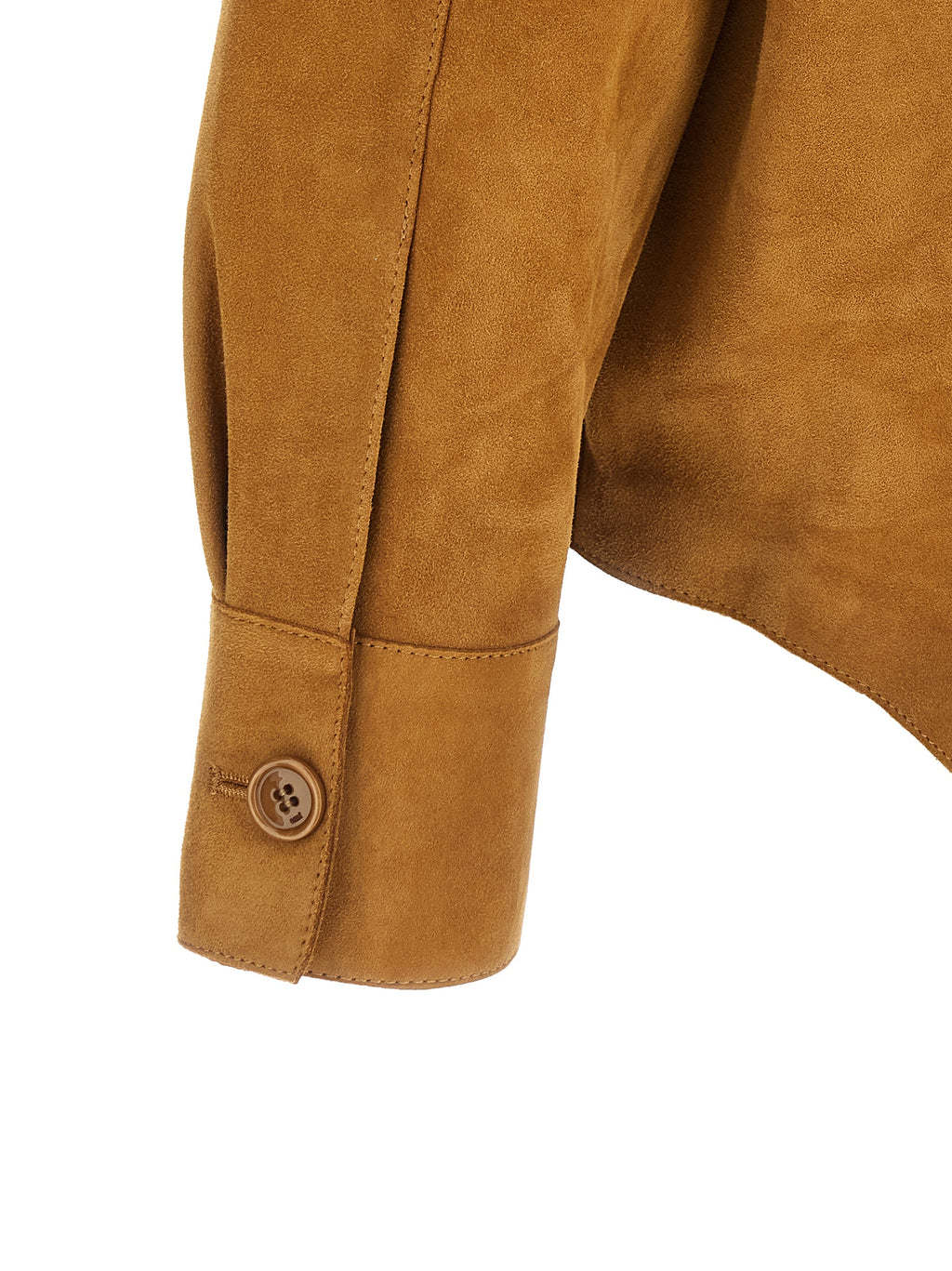 Ami Paris Braune Lammlederjacke