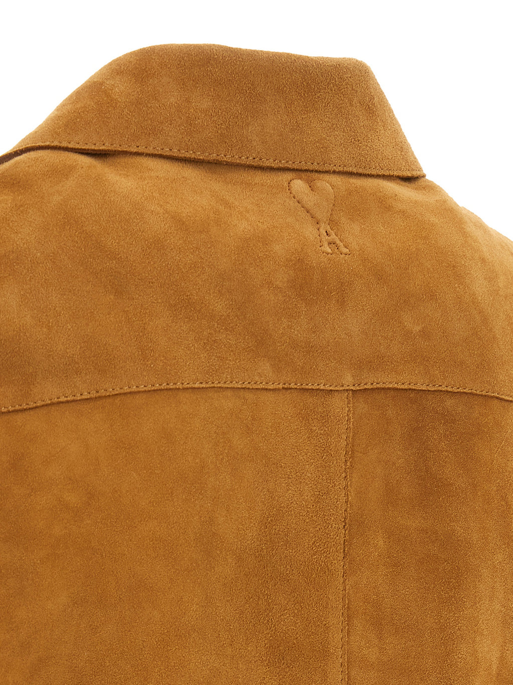 Ami Paris Braune Lammlederjacke
