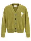 Ami Paris Zweifarbige Wollstrickjacke