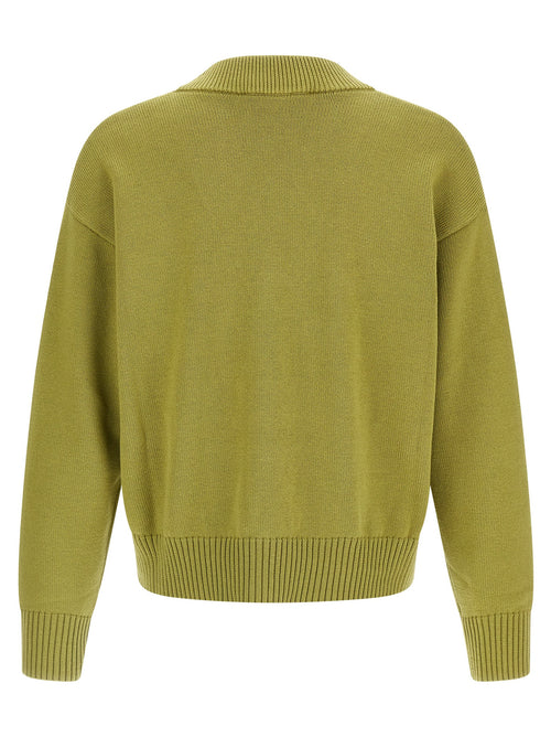 Ami Paris Zweifarbige Wollstrickjacke
