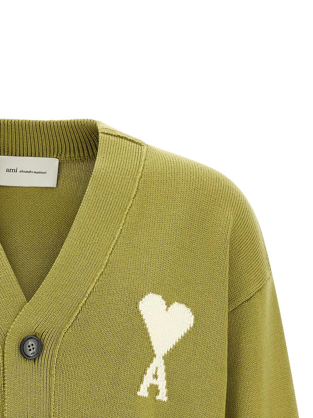 Ami Paris Zweifarbige Wollstrickjacke