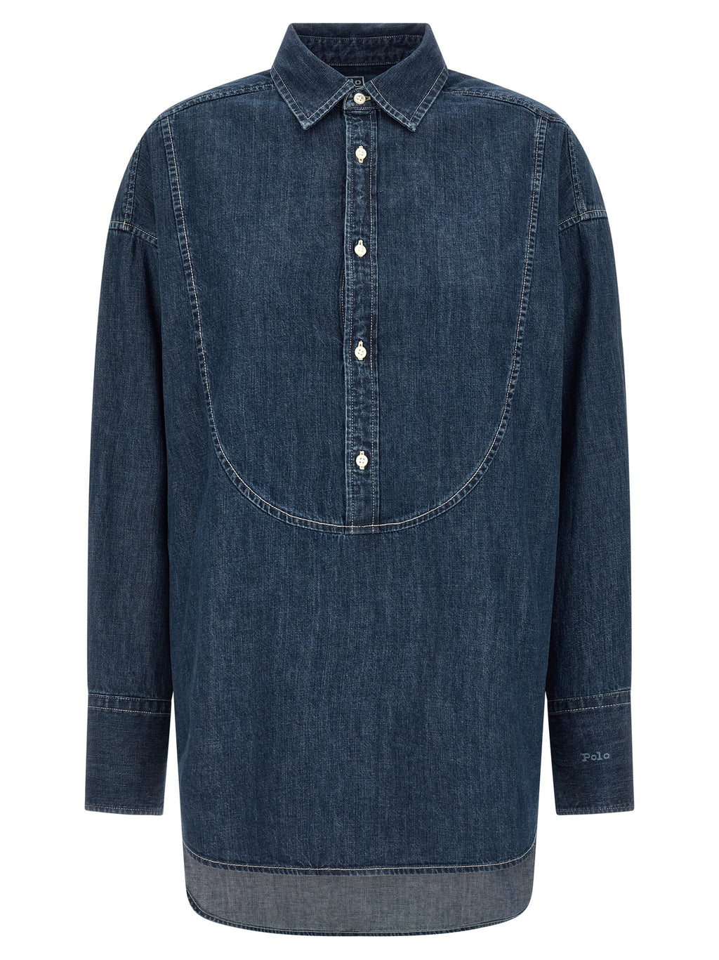 Polo Ralph Lauren Blaue Baumwollbluse