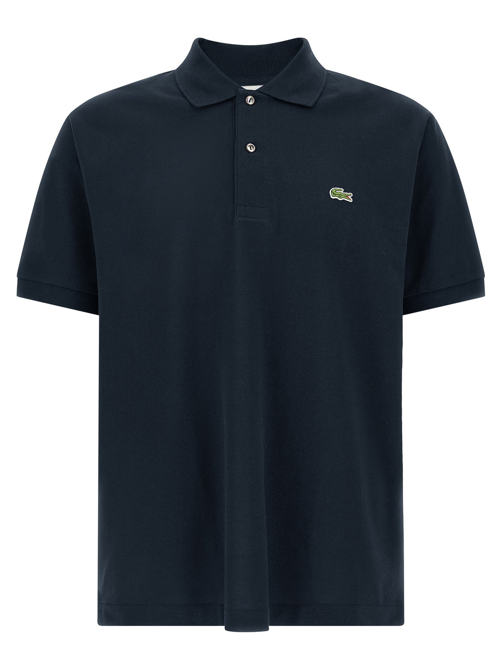 Lacoste Blaues Baumwoll-Polohemd