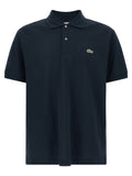 Lacoste Blaues Baumwoll-Polohemd