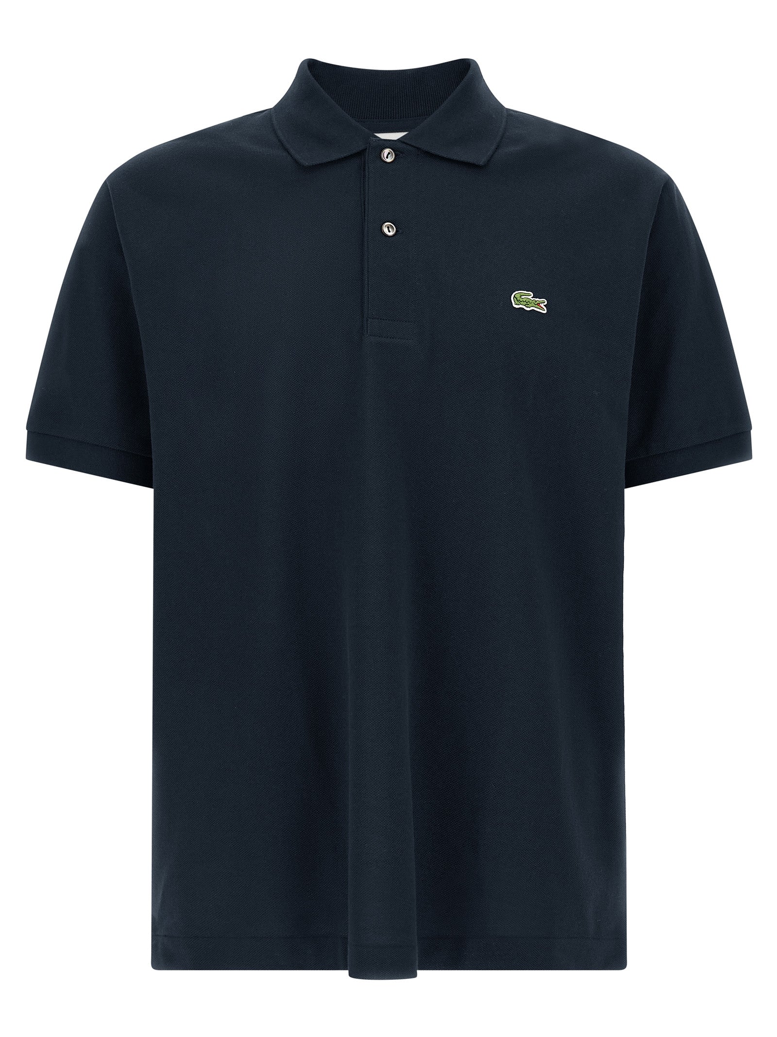 Lacoste Blaues Baumwoll-Polohemd