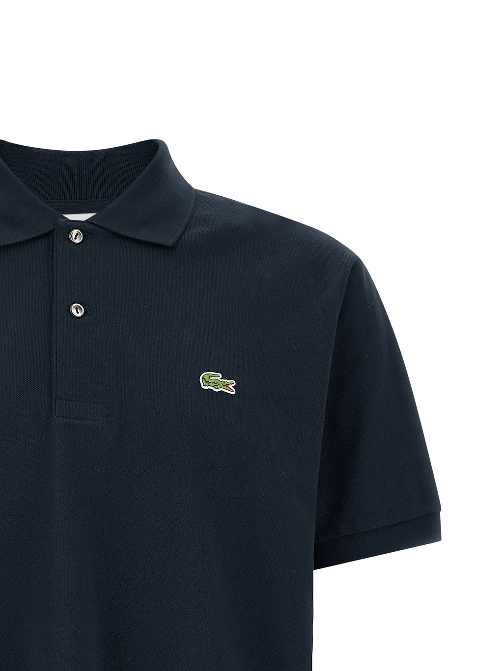 Lacoste Blaues Baumwoll-Polohemd