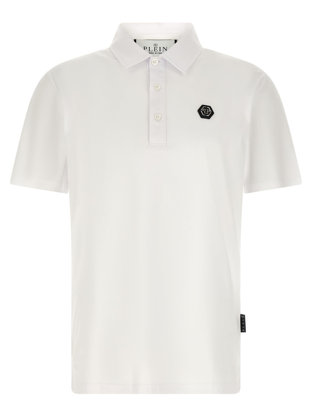 Philipp Plein Weißes Poloshirt aus Baumwolle