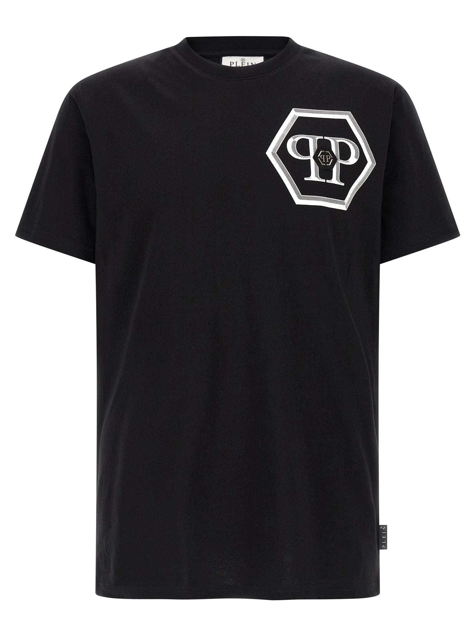 Philipp Plein Schwarzes Baumwoll-T-Shirt