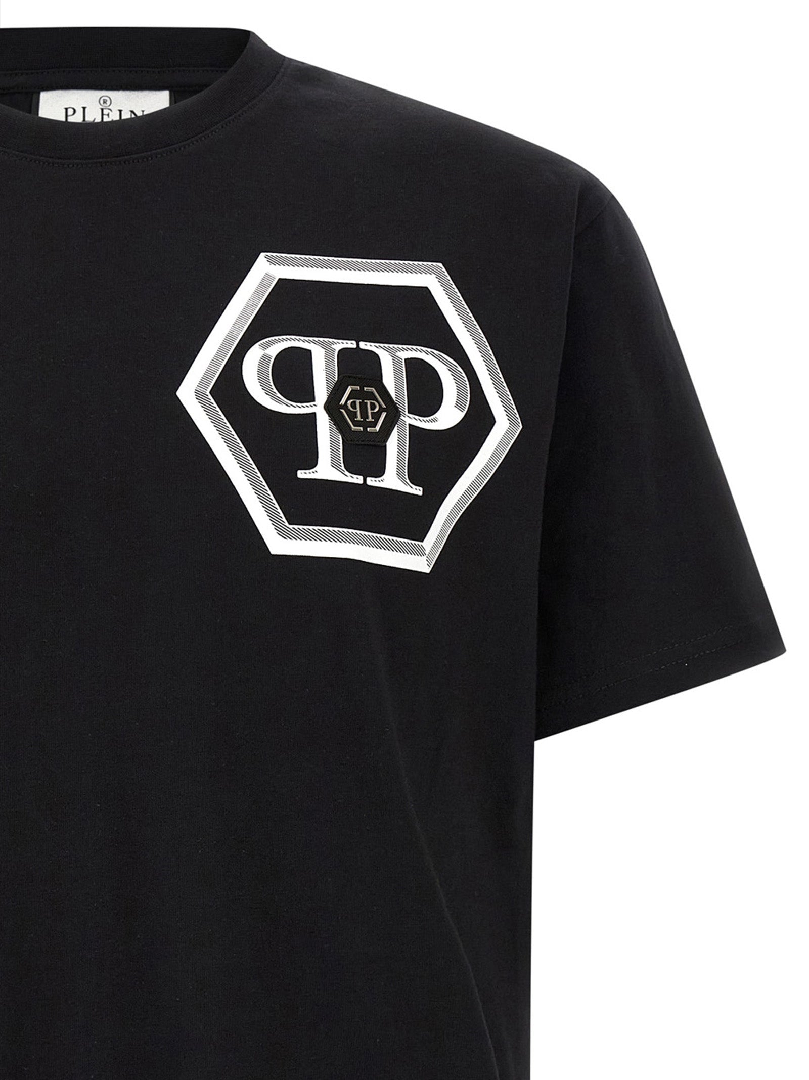 Philipp Plein Schwarzes Baumwoll-T-Shirt