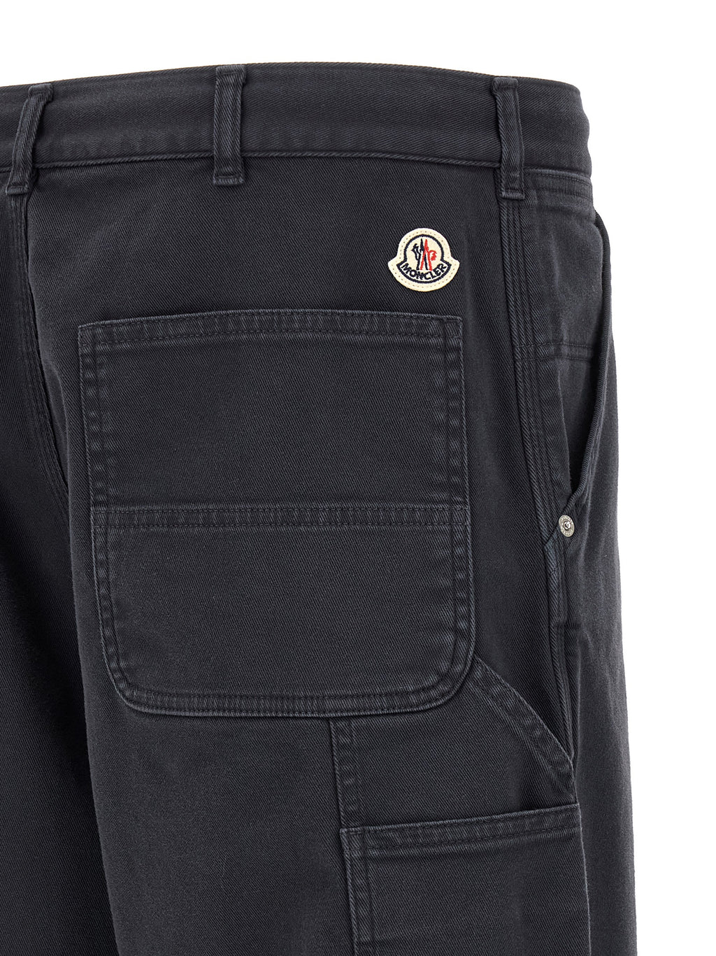 Moncler Zweifarbige Cargohose aus Baumwolle
