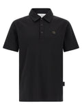 Philipp Plein Schwarzes Baumwoll-Poloshirt