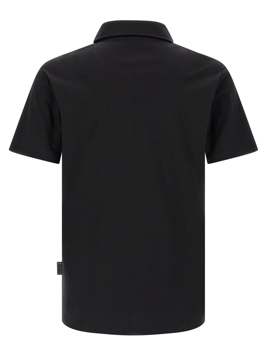 Philipp Plein Schwarzes Baumwoll-Poloshirt