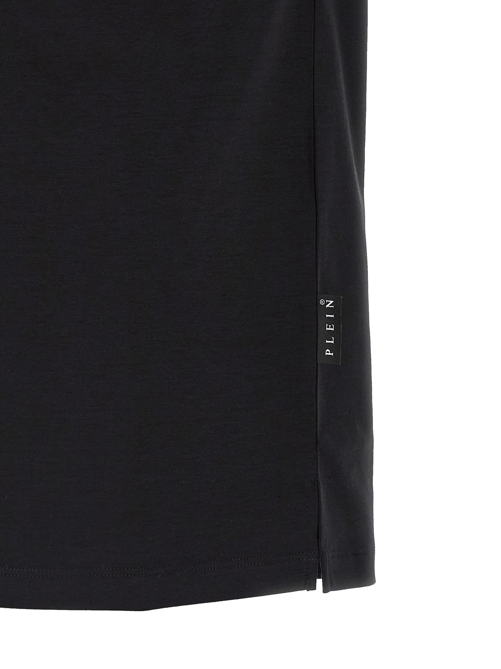 Philipp Plein Schwarzes Baumwoll-Poloshirt