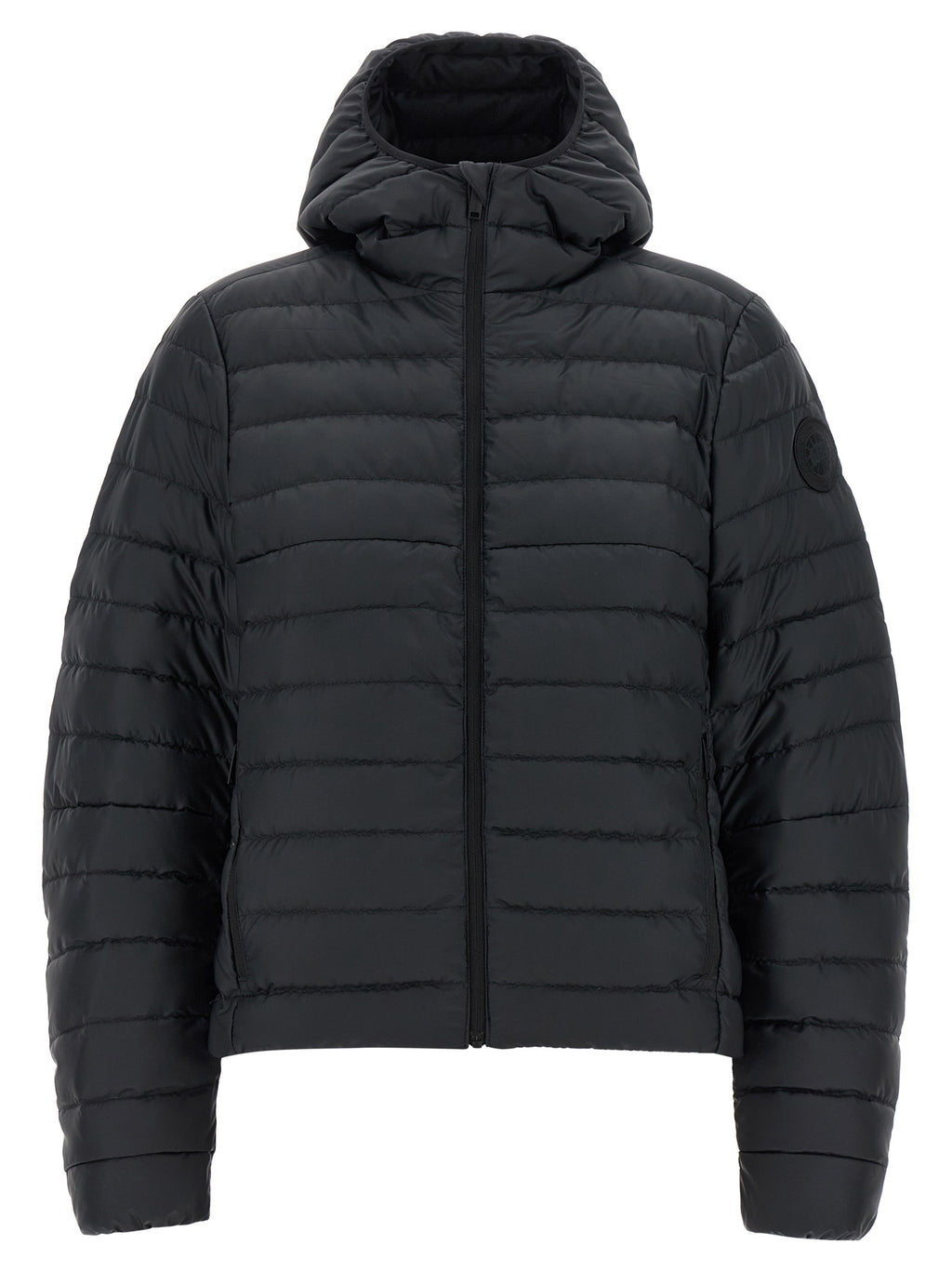 Canada Goose Schwarze Polyamid-Jacke in voller Länge