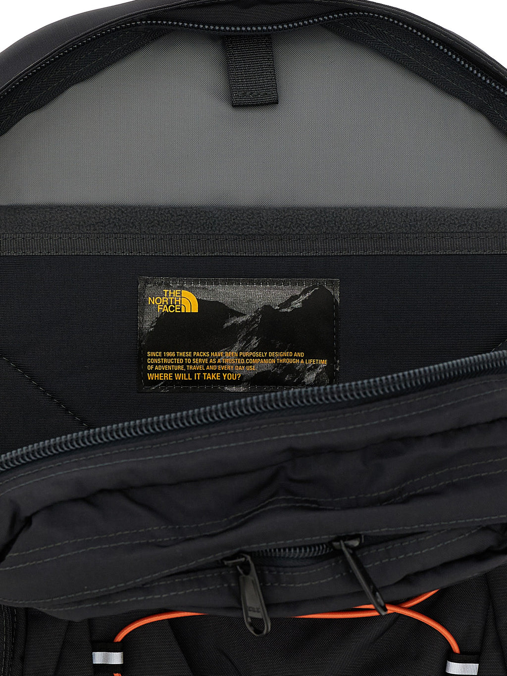 The North Face Grauer Rucksack aus recyceltem Nylon