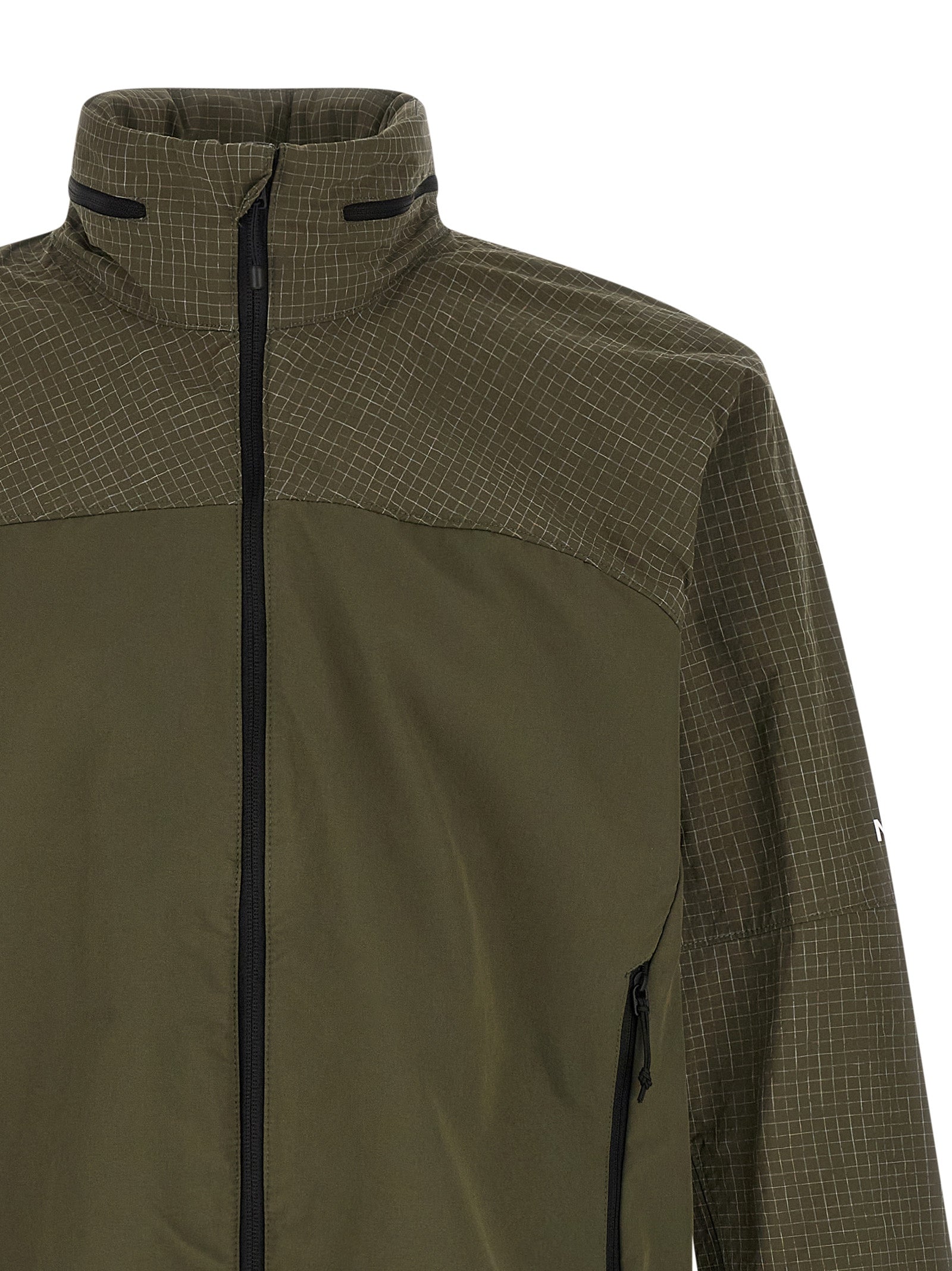The North Face Zweifarbige Nylon-Shell-Jacke