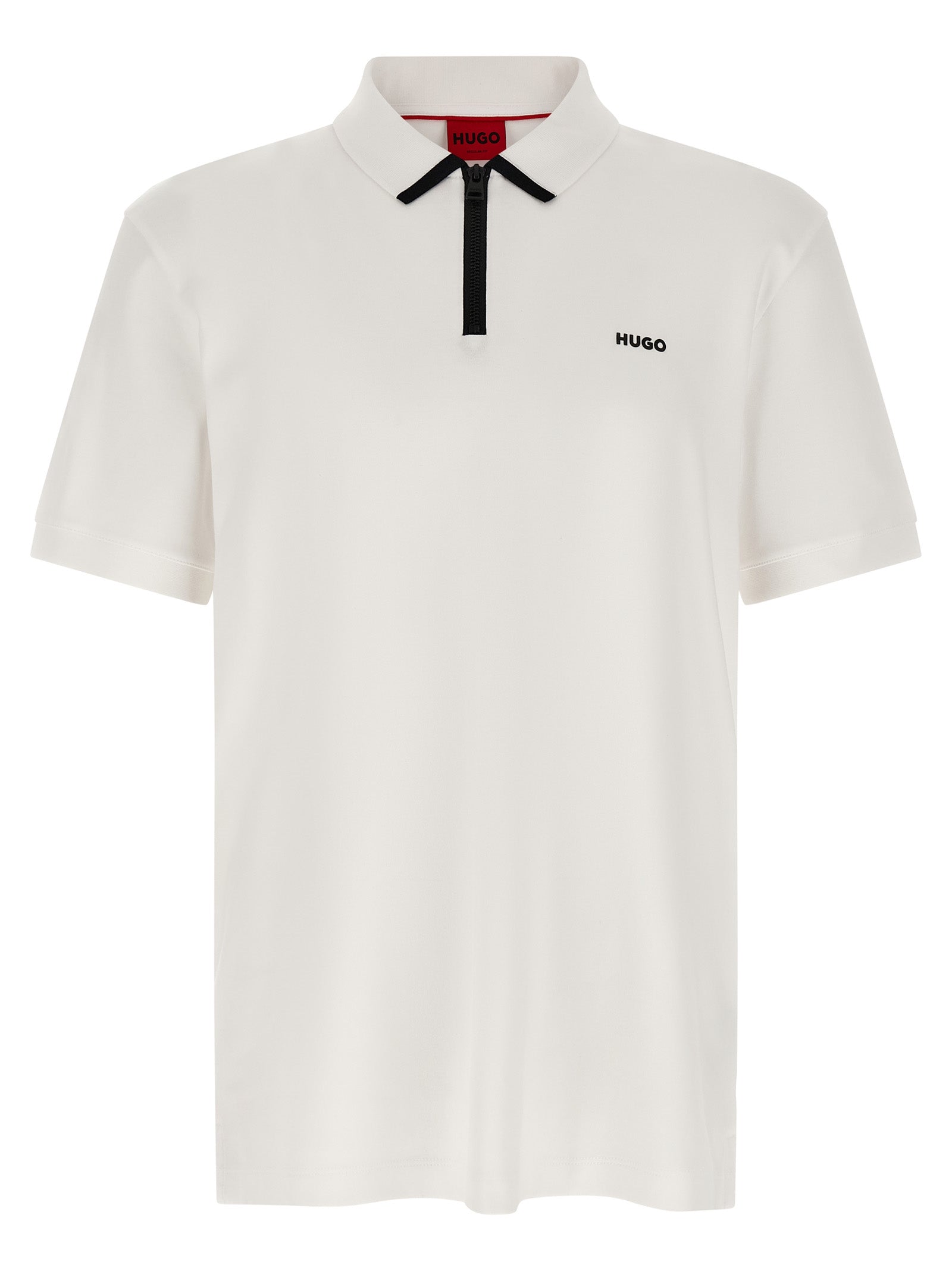 Hugo Boss Weißes Poloshirt aus Baumwolle