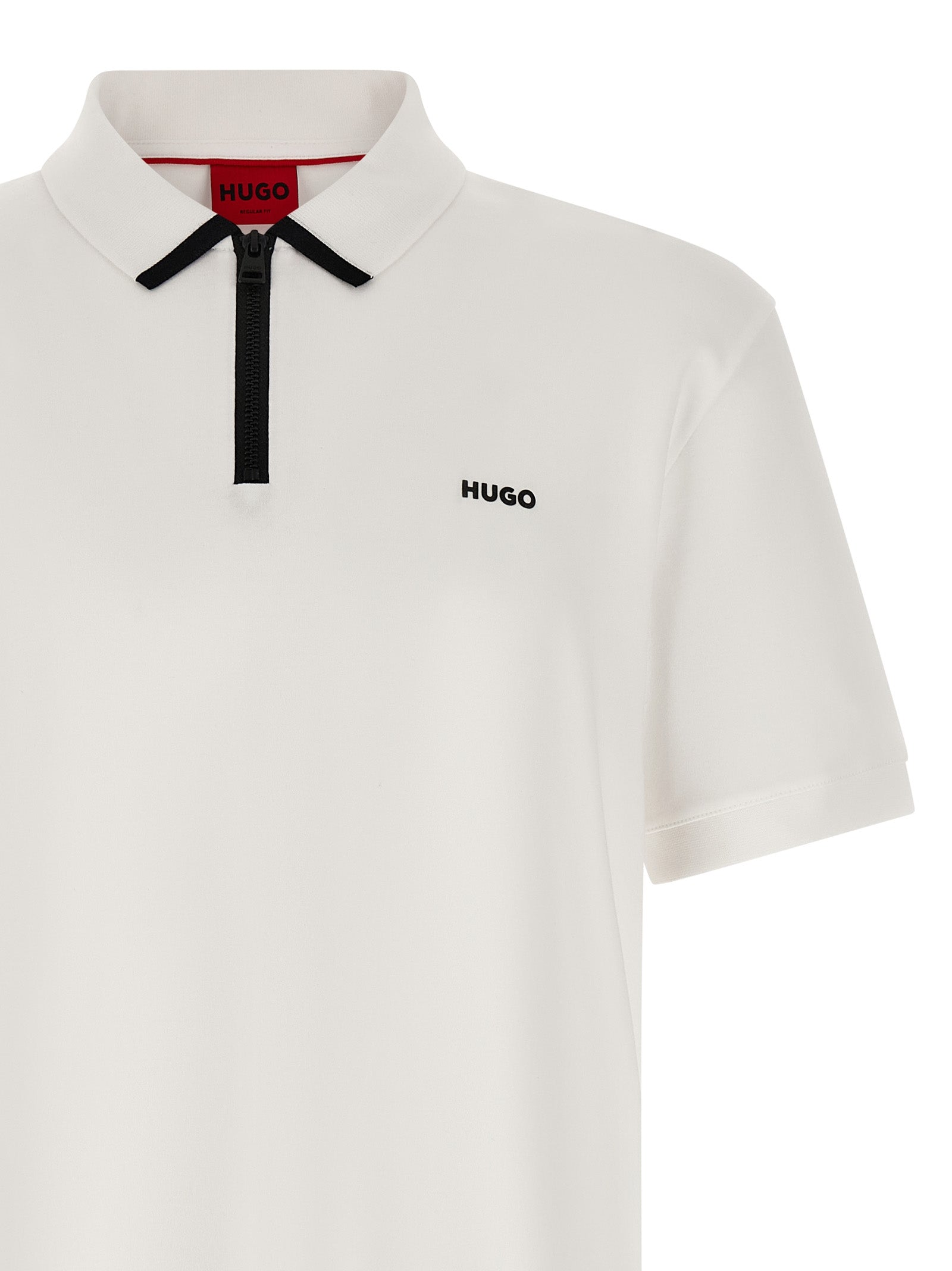 Hugo Boss Weißes Poloshirt aus Baumwolle