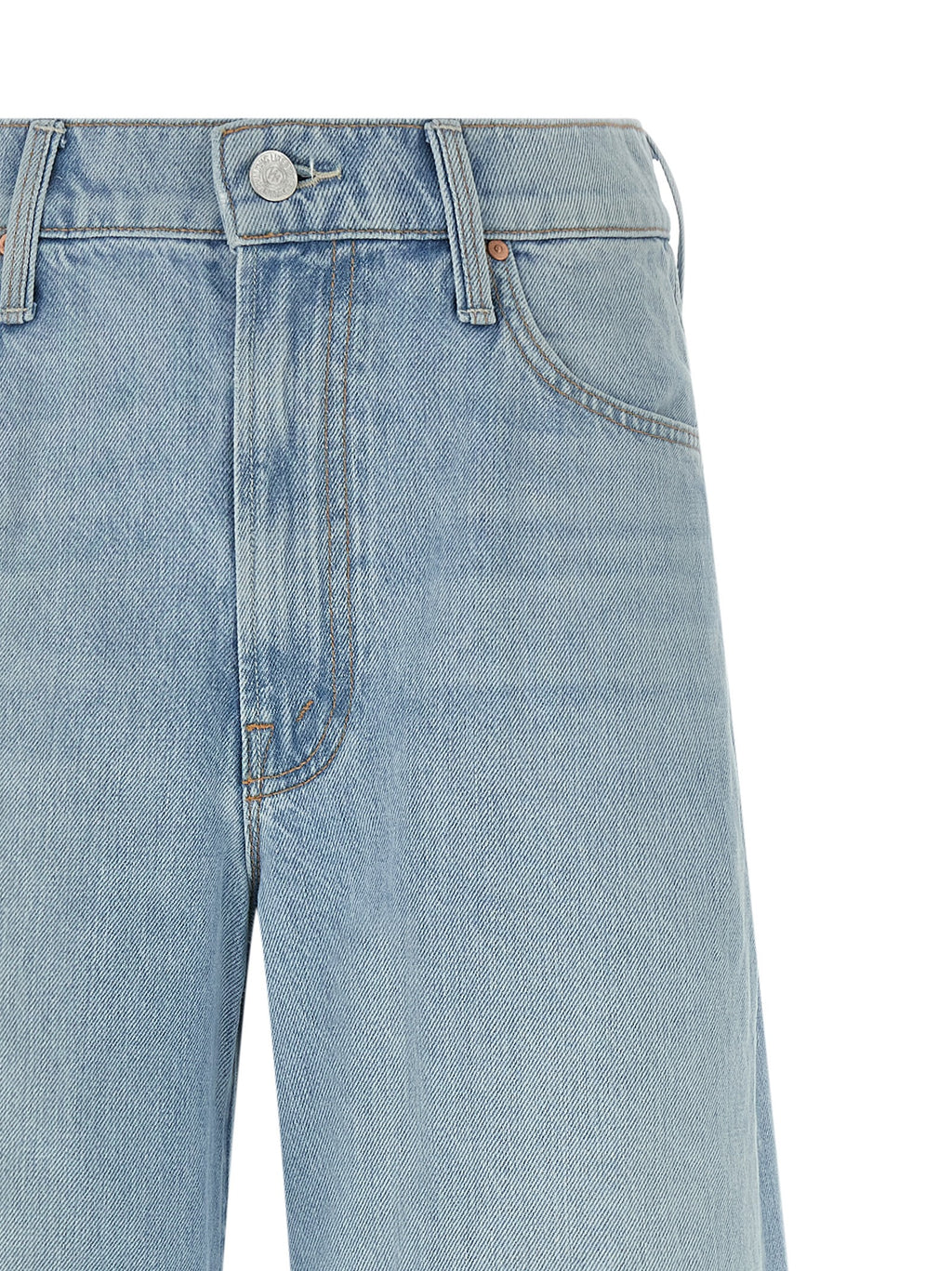 Mother Denim Blaue Baumwolljeans Denim