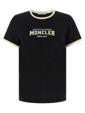 Moncler Schwarzes Baumwoll-T-Shirt