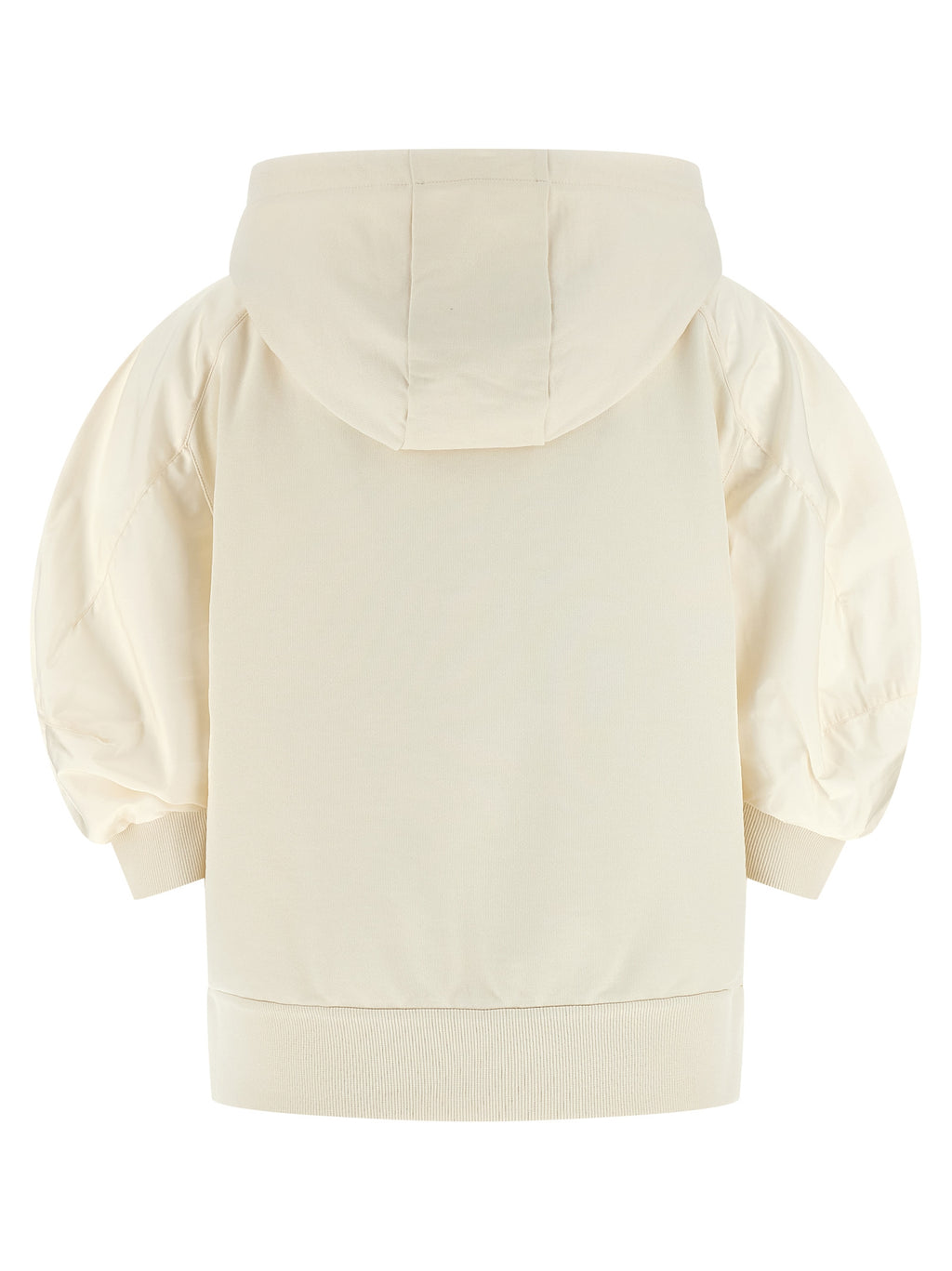 Moncler Weiße Baumwoll-Kapuzenpullover