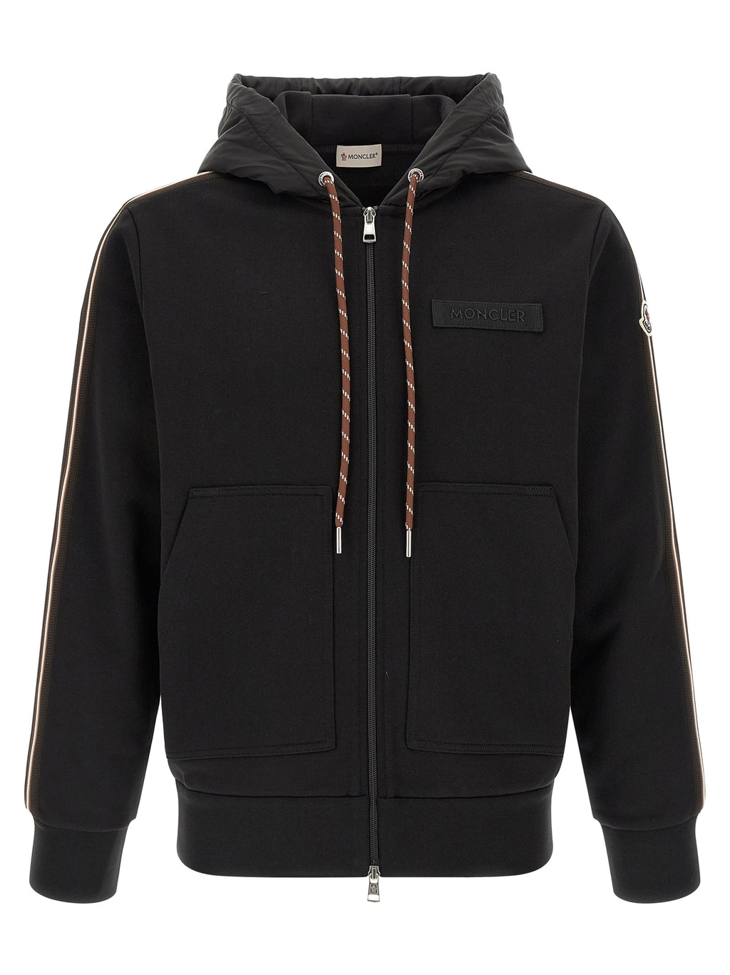 Moncler Schwarzes Polyamid-Sweatshirt