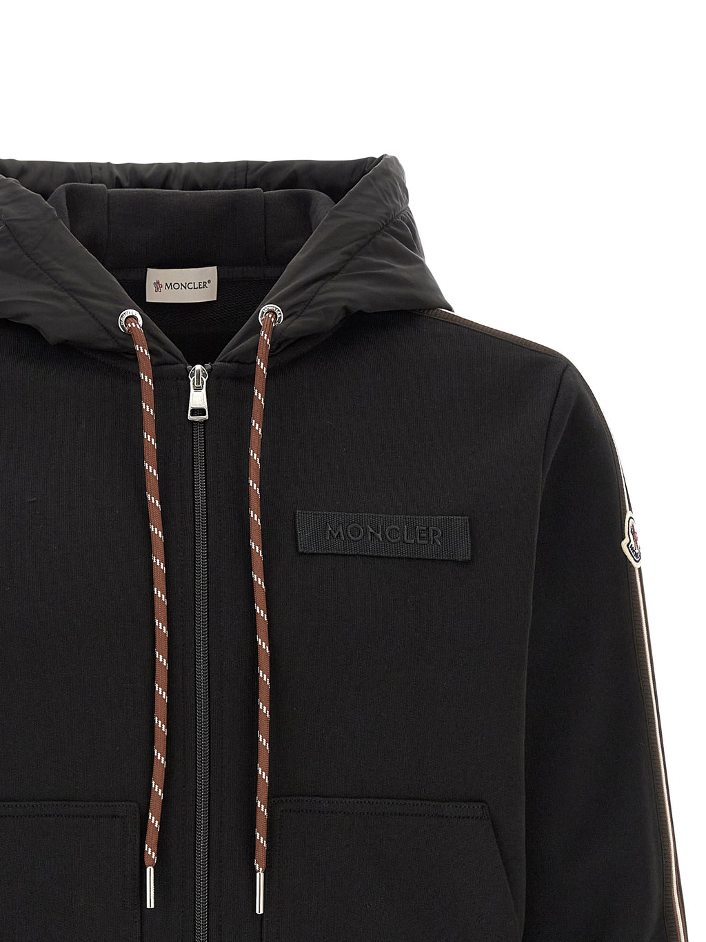 Moncler Schwarzes Polyamid-Sweatshirt