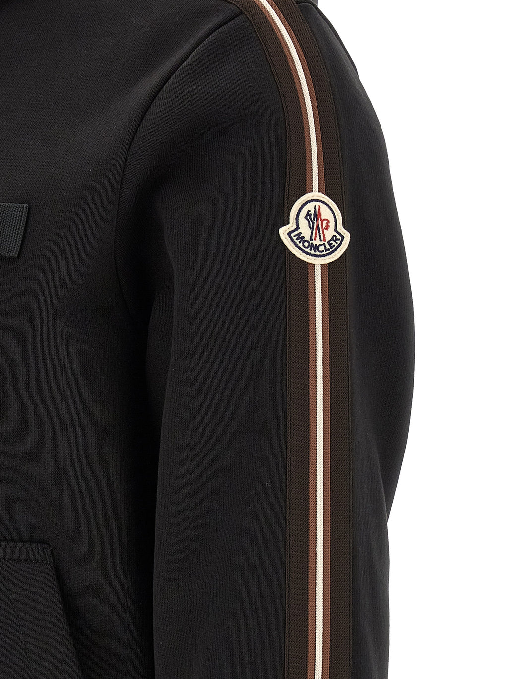 Moncler Schwarzes Polyamid-Sweatshirt