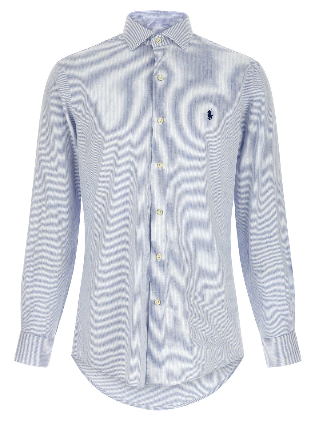 Polo Ralph Lauren Blaue Leinenbluse