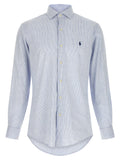 Polo Ralph Lauren Blaue Leinenbluse