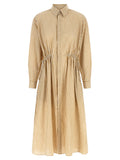 Polo Ralph Lauren Beige Baumwoll-Midikleid