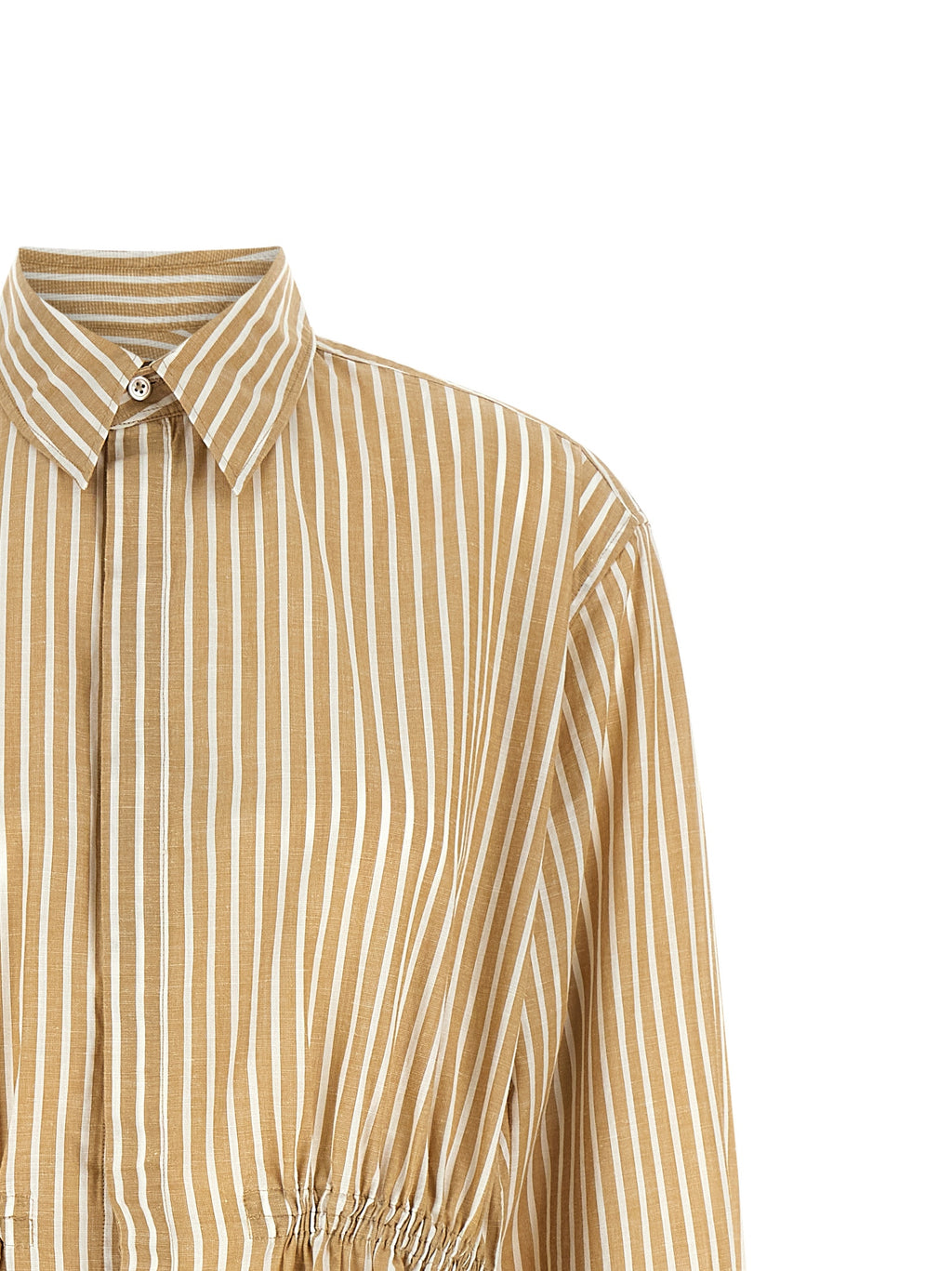 Polo Ralph Lauren Beige Baumwoll-Midikleid