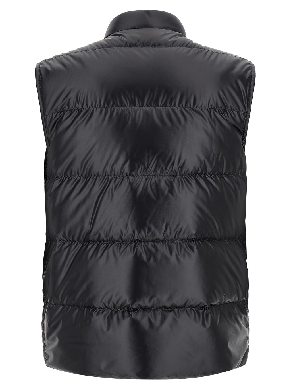 Moncler Ärmellose blaue Jacke aus Polyester
