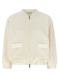Moncler Weiße Strickjacke aus Polyester