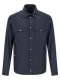 Moncler Blaue Polyamid-Bluse
