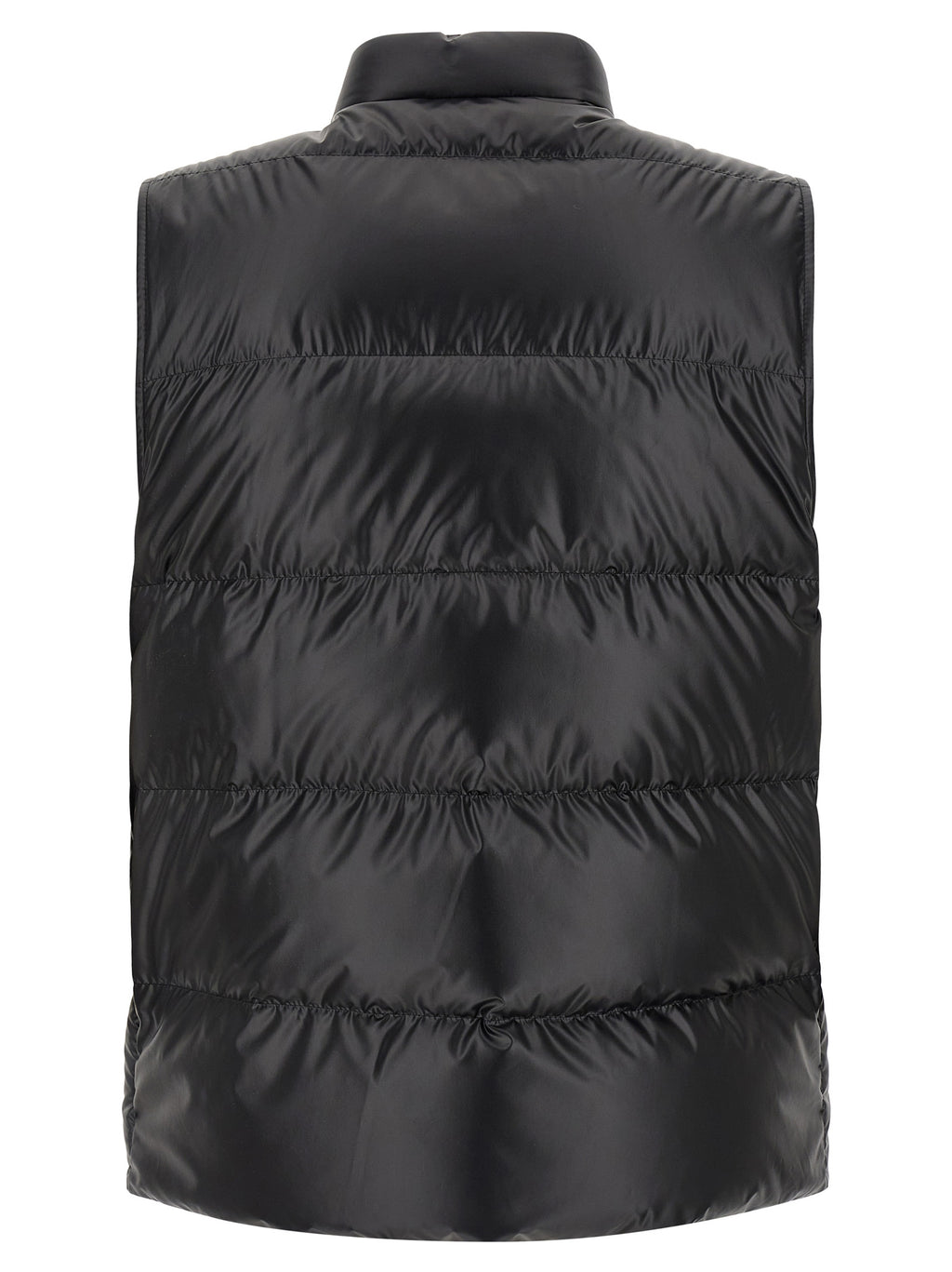 Moncler Schwarze ärmellose Jacke aus Polyester
