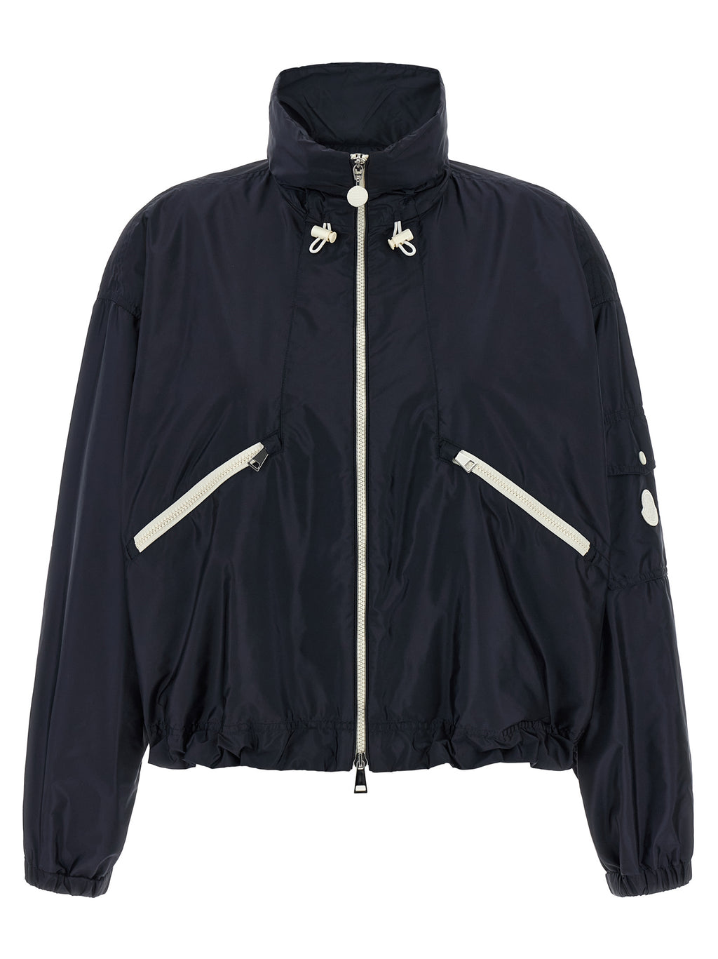 Moncler Blaue Shell-Jacke aus Polyamid