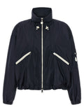 Moncler Blaue Shell-Jacke aus Polyamid