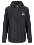 Moncler Blaue Shell-Jacke aus Polyamid