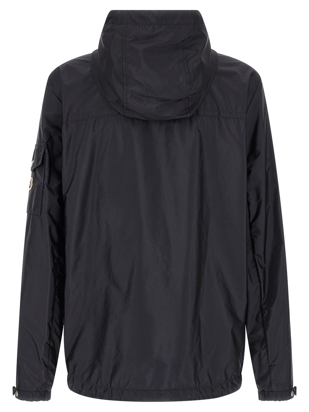 Moncler Blaue Shell-Jacke aus Polyamid