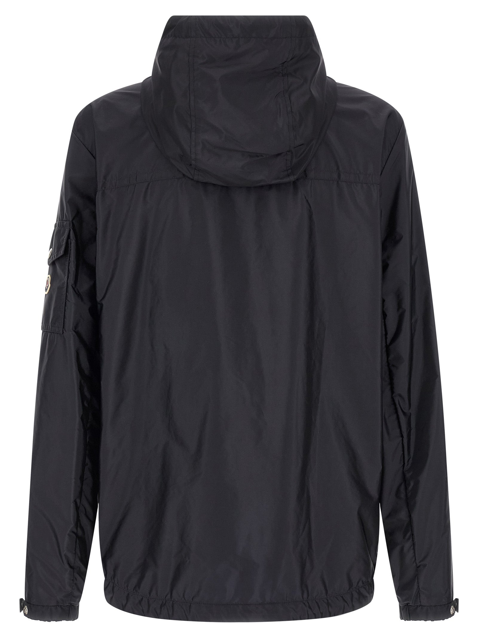 Moncler Blaue Shell-Jacke aus Polyamid