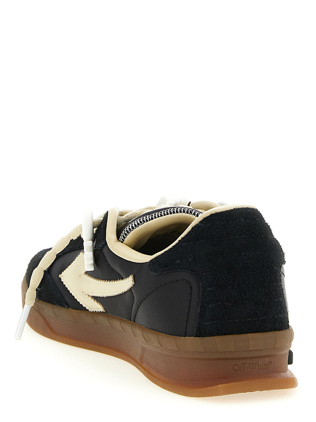 Off-White Schwarze Sneaker aus Nylon im Athletic-Stil