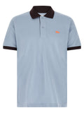 Lacoste Blaues Baumwoll-Polohemd