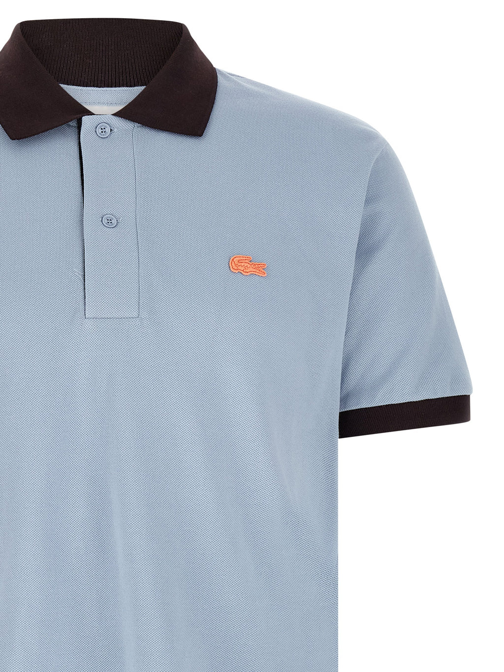 Lacoste Blaues Baumwoll-Polohemd