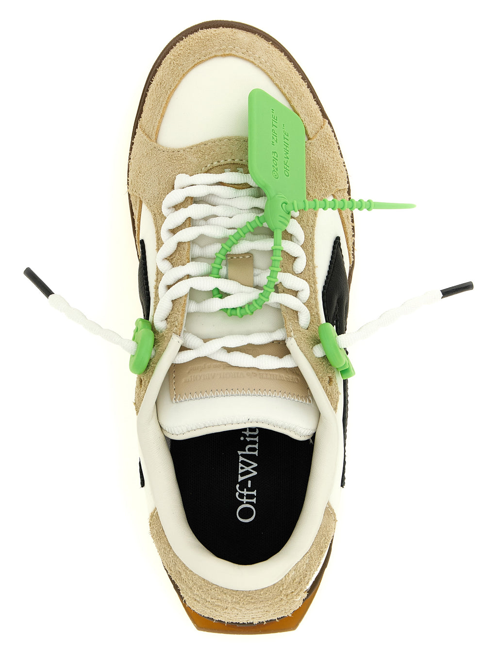 Off-White Mehrfarbige Nylon-Athletik-Sneaker