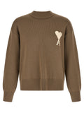 Ami Paris Beige Wollstrickjacke