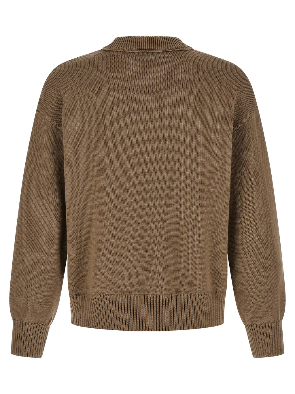 Ami Paris Beige Wollstrickjacke