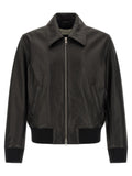 Ami Paris Schwarze Lammlederjacke