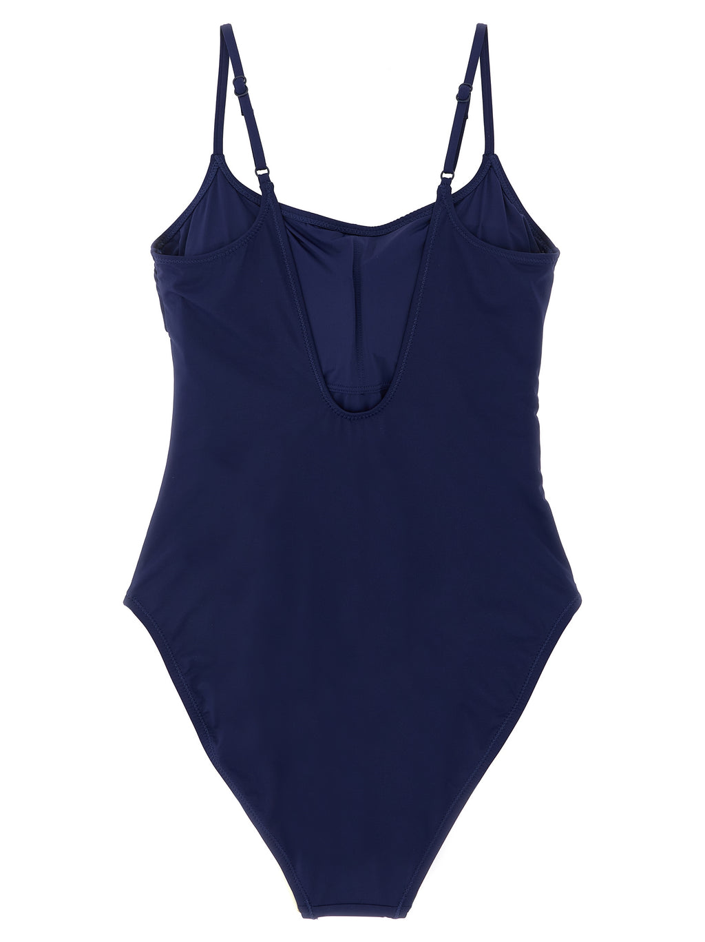 Polo Ralph Lauren Blaues One-Piece-Badeanzug aus Nylon